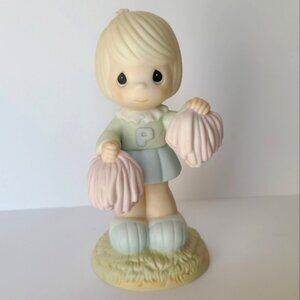 Vintage Precious Moments Cheers to the Leader Cheerleader Collectible Figurine